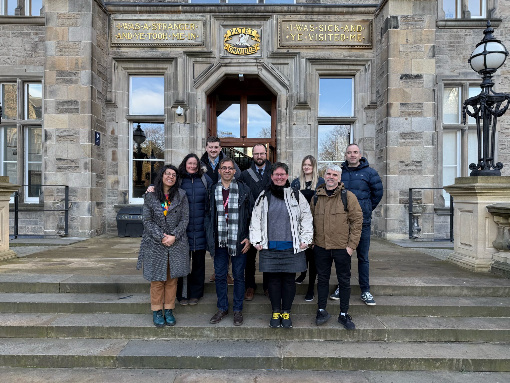 Group photo of Judy Robertson, Serdar Abaci, the Data Education in Schools Team and the AI Teachers in Residence.